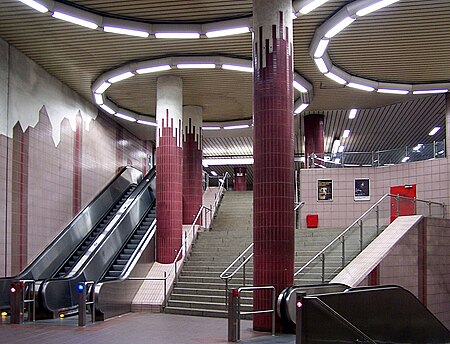 S Bahnhof Ostendstraße, Verteilerebene