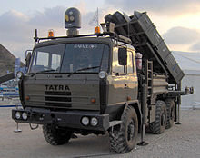 מערכת ספיידר על משאית 6X6 מתוצרת חברת טטרה הצ'כית