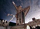اس‌تی‌اس-۱۳۳، شاتل در اتصال به ایستگاه فضایی.