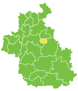 Расположение в провинции Идлиб
