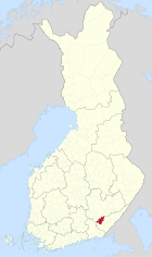 Lage von Savitaipale in Finnland