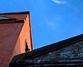 Sky over two buildings in Charleston, SC