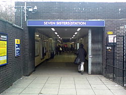 Seven Sisters ground level entrance.JPG