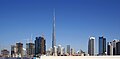 Die Burj Khalifa in Doebai, Verenigde Arabiese Emirate