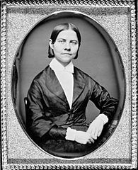 Lucy Stone, prominent abolitionist and suffragist, founder of the Women's Journal, the first woman from Massachusetts to earn a college degree
