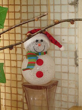 Snowman without snow