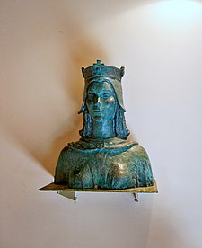 Busta královny Heleny v kostele Panny Marie na Gospině ostrově v Solinu