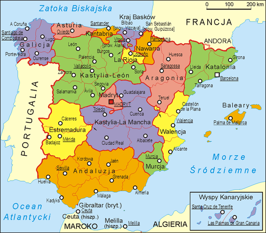 Spain administrative map PL.png