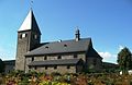 Catholic parish church of St. Hippolytus Helden including churchyard and Gothic lecture cross