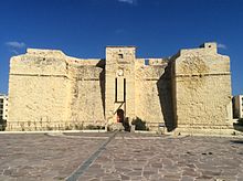 Facade of Saint Thomas Tower St. Thomas Tower Marsascala.jpeg