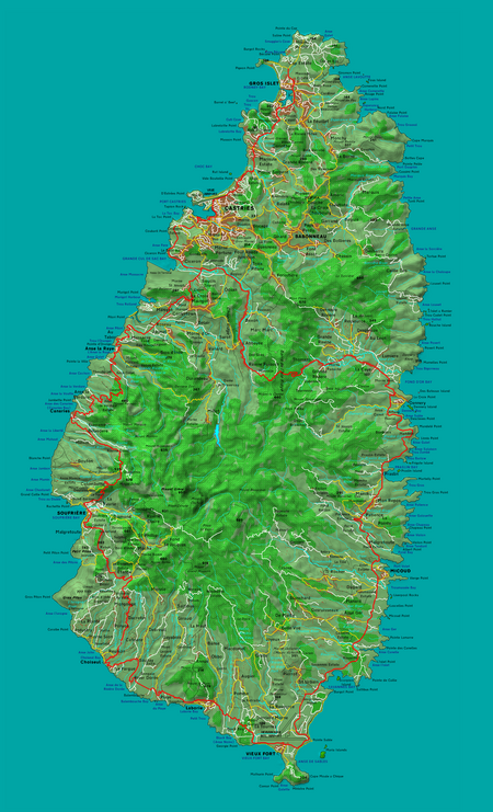 Map of Saint Lucia St Lucia map.png