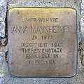 Stolperstein in Oedheim für Anna Mannheimer (4. September 2019)