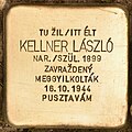 Stolperstein für Kellner László - László Kellner (Plešivec).jpg