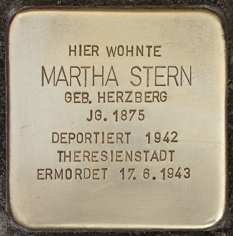 Stolperstein für Martha Stern
