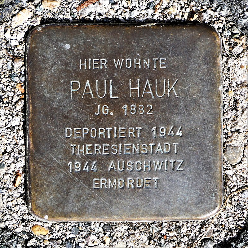 Stolperstein für Paul Hauk, Friedrich-Haupt-Strasse 16, Zittau (2).JPG
