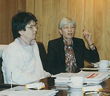 Inge Stolten mit Gewerkschafts-Jurist Wolfgang Kraider