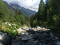 Stream along Hiking Trail near Chamonix, France - panoramio.jpg