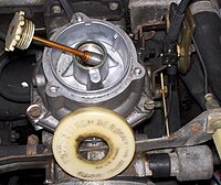 Dashpot in a Zenith-Stromberg carburetor Strombergcarb2.jpg