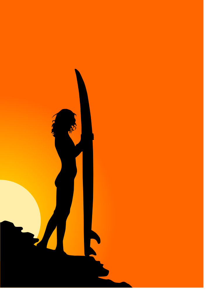 Download File:Surfer Girl Silhouette.svg - Wikimedia Commons