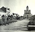 Szatmárnémeti 1940, Árpád utca, szemben az ortodox székesegyház. Fortepan 76936.jpg