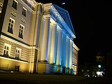 The University of Tartu is the oldest and most prestigious university in the country. TU Hauptgebaude.JPG