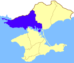 Днепровский уезд на карте