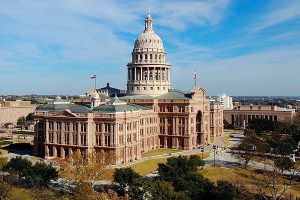 At the time of its construction, the capitol was billed as "The Seventh Largest Building in the World".