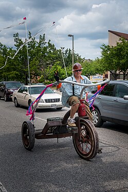 Photo taken during the Kinetic Sculpture Race in Baltimore, Maryland, USA organized by the American Visionary Art Museum