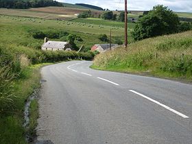 The road leading down to Southdean Farm - geograph.org.uk - 3071486.jpg