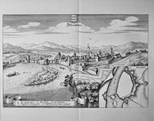 Rheinfelden um 1644, Kupferstich von Matthäus Merian