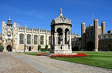 Great Court of Trinity College, dating back to the 16th Century TrinityCollegeCamGreatCourt.jpg