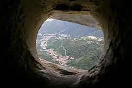 Vue d'un œil de la statue