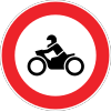 No entry for motorcycles