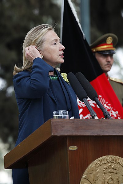 File:U.S. Secretary of State Hillary Rodham Clinton speaks during a press conference with Afghan President Hamid Karzai at the presidential palace in Kabul, Afghanistan 111020-S-PA947-729.jpg