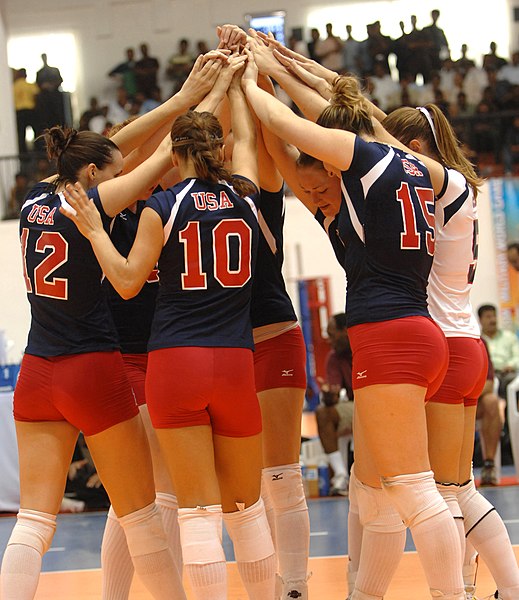 The U.S. women's volleyball team in 2007