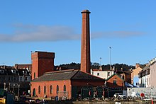 Underfall Yard's former pump room - redeveloped in the 2015 project to become the visitor centre Underfall Yard Pump Room.jpg