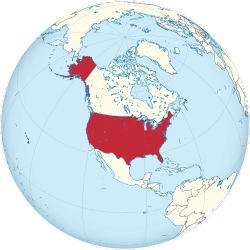 United States on the globe (United States centered).svg
