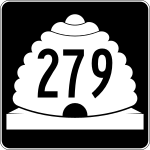 Utah State Route 279 road sign