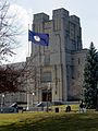 Burruss Hall, the central administration building