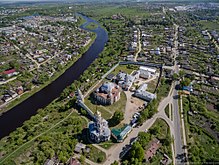 Aerial view of Torzhok