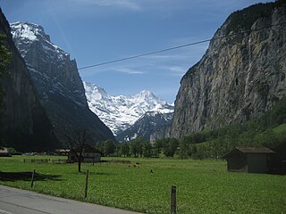 Falaises de Lauterbrunnen.