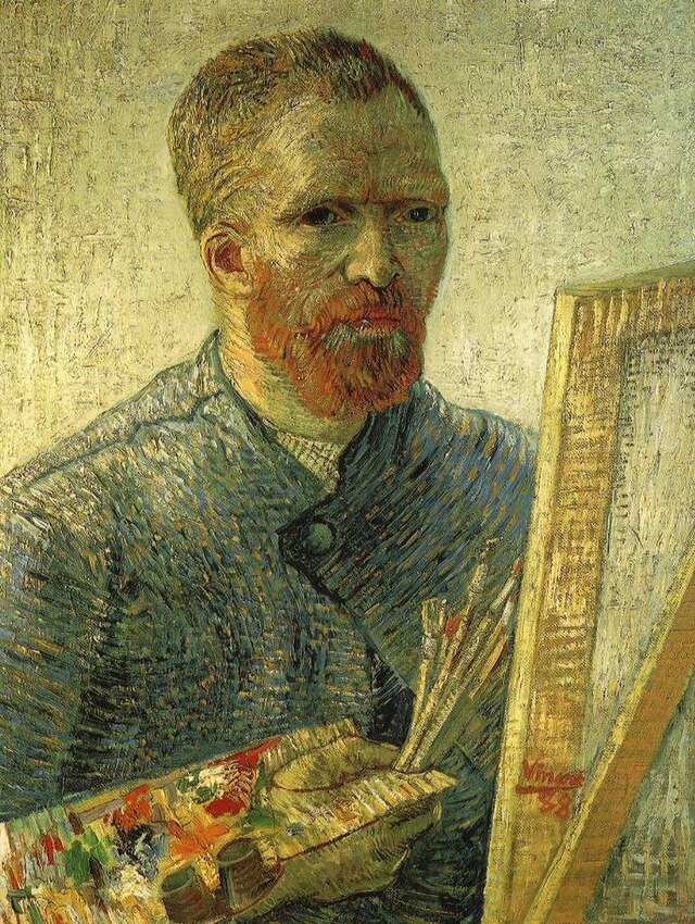 Selvportrett av Vincent van Gogh, som ble født på denne dagen i 1853