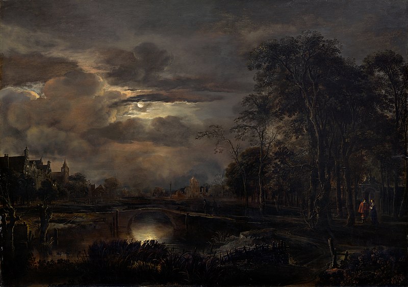 File:Van der Neer - Moonlit Landscape with Bridge.jpg