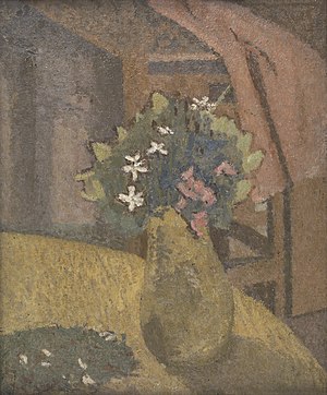 Jarrón de flores, Gwen John, 1910