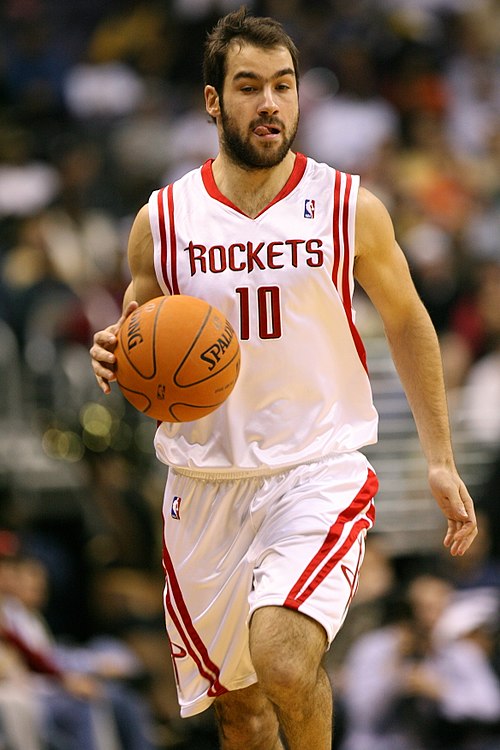 Spanoulis in 2006, during the 2006–07 season, with the Houston Rockets.