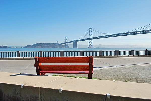 View of Yerba Buena Island and Bay Bridge