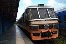 El tren en Naga que se dirige a Ligao, Albay ese día.