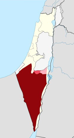 Deserto del Negev - Localizzazione