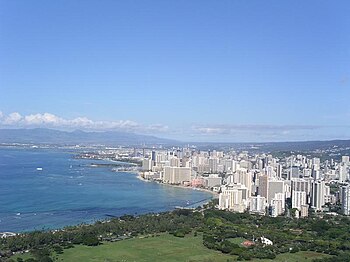 Waikiki-Strand auf Oahu/Hawaii