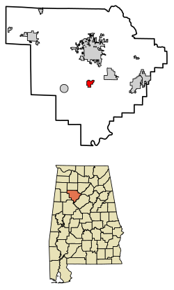 Walker County Alabama Incorporated and Unincorporated areas Parrish Highlighted 0158272.svg